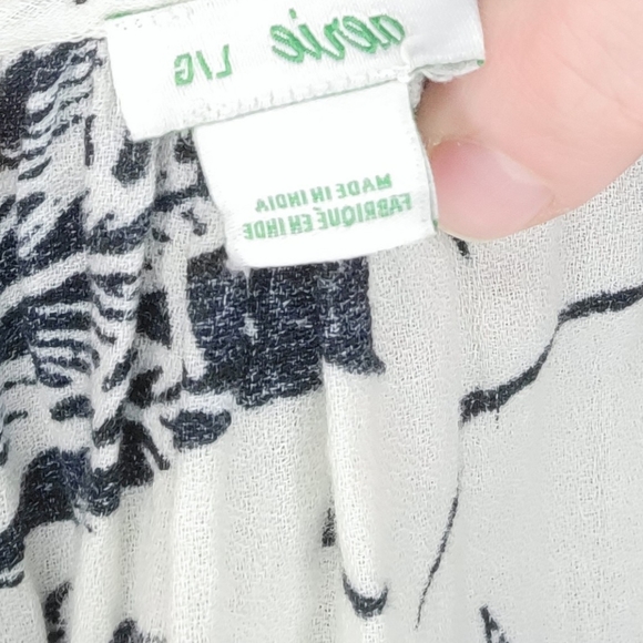 Black and White Maxi Dress with Lace Trim from Aerie - Picture 4 of 4